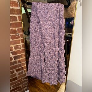 Purple Mermaid Knitted Blanket